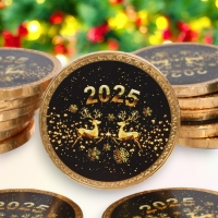Новый год. Шоколадная медаль "Новый год 2025", 25 г Новый год. Шоколадная медаль "Новый год 2025", 25 г