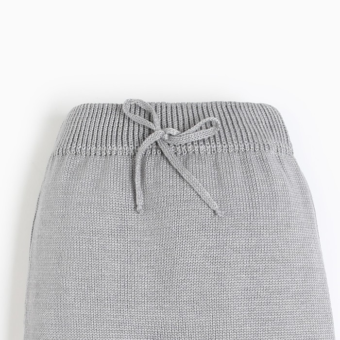 Штанишки вязаные Крошка Я, рост 86-92 см, цвет серый