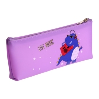 Пенал школьный на молнии "Динозаврик", МИКС Пенал школьный на молнии "Динозаврик", МИКС