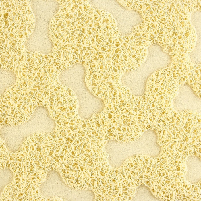 Коврик универсальный под миску и лоток &laquo;Косточки&raquo;, 30х40 см, бежевый