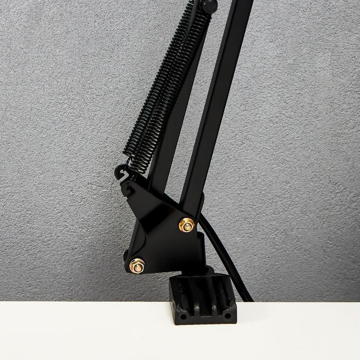 Лампа на зажиме 101 "Сорес, чёрная" E27 40W RISALUX