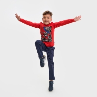 Футболка с длинным рукавом "Человек-паук", Marvel, рост 122-128, красный