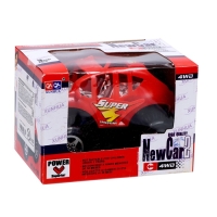 Джип-перевёртыш &laquo;Трюкач&raquo;, работает от батареек, цвет красный