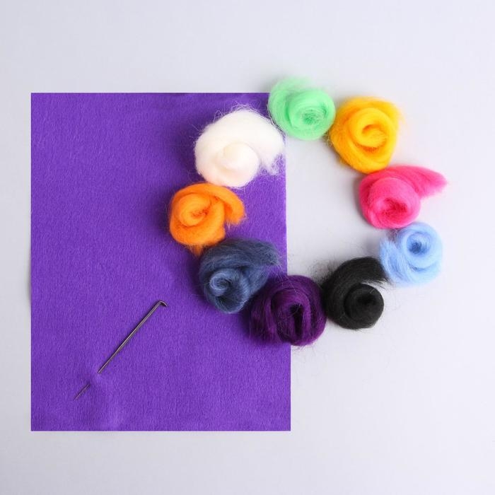 Валяние из шерсти. Картина &laquo;Морской мир&raquo;, А5, набор для творчества