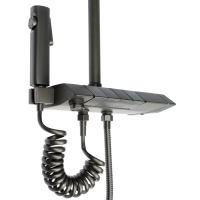 Душевая система ZEIN Z3685, верхняя и ручная лейка, ПВХ шланг, гигиенический набор, графит Душевая система ZEIN Z3685, верхняя и ручная лейка, ПВХ шланг, гигиенический набор, графит