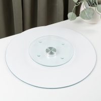 Подставка стеклянная для торта вращающаяся Magistro &laquo;Восток&raquo;, d=32 см, цвет синий