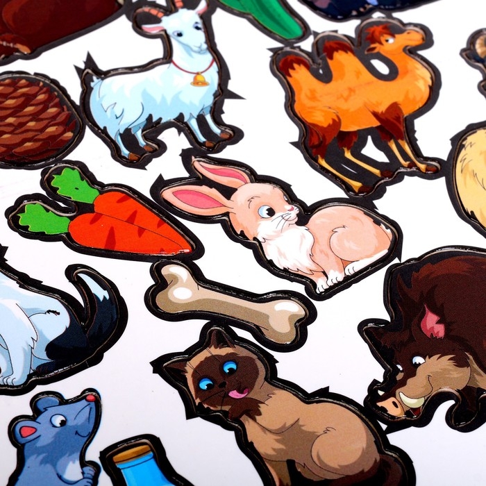 Развивающие магниты &laquo;&lrm;Кто что ест&raquo;&lrm;