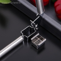 Пресс для чеснока Доляна «Металлик», 19,5 см, цвет серебряный Пресс для чеснока Доляна «Металлик», 19,5 см, цвет серебряный