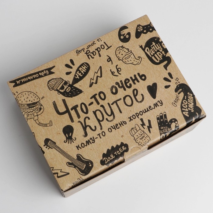 Коробка‒пенал, упаковка подарочная, &laquo;Что-то очень крутое&raquo;, 30 х 23 х 12 см