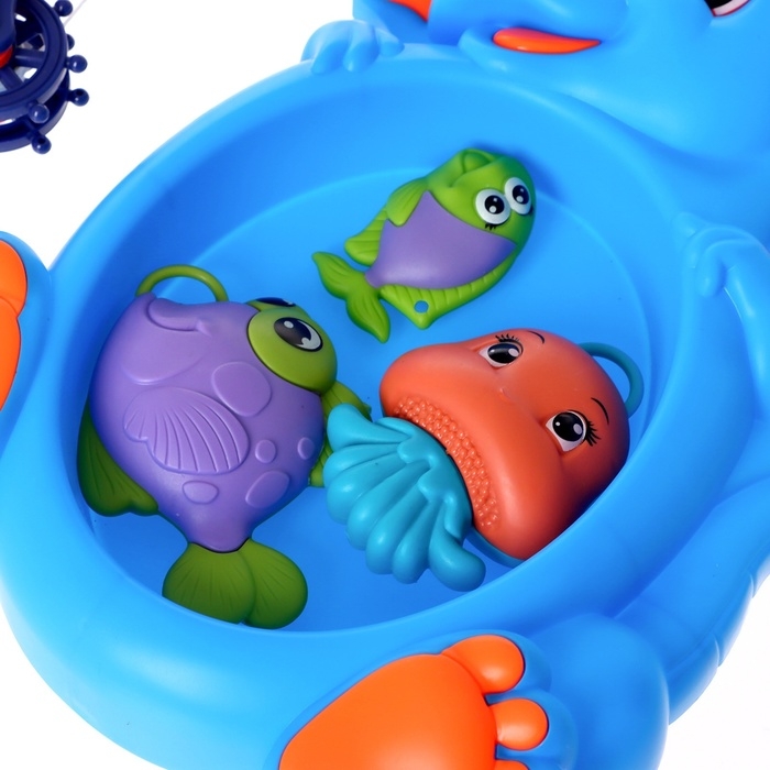 Рыбалка &laquo;Морской дракон&raquo;, 10 рыбок, 2 удочки, сачок, цвета МИКС