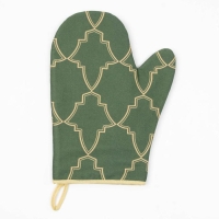 Новый год. Набор "Gold ornament" варежка-прихватка 20х28см, прихватка 19х19см, 100% хл, ватин 250г/м2 Новый год. Набор "Gold ornament" варежка-прихватка 20х28см, прихватка 19х19см, 100% хл, ватин 250г/м2