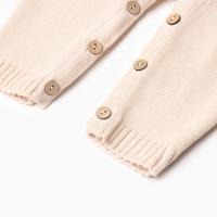 Комбинезон детский вязаный MINAKU, рост 62-68, цвет бежевый