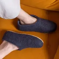 Домашние валенки Cant, темно-синие (клякса), размер 43