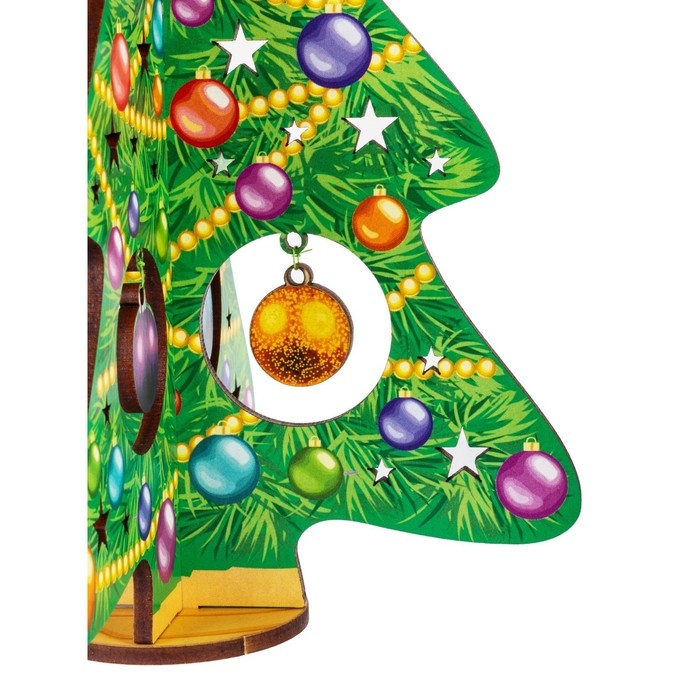 Модель из дерева &laquo;Ёлка сборная. Нарядная красавица&raquo;