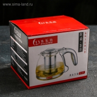 Чайник стеклянный заварочный &laquo;Сталь&raquo;, 1 л, с металлическим ситом