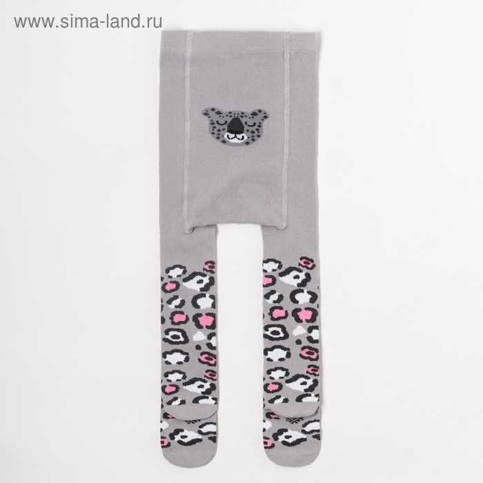 Колготки Крошка Я "Гепард", серый, рост 98-104 см