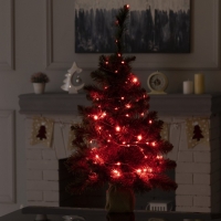 Гирлянда &laquo;Нить&raquo; 10 м роса, IP20, серебристая нить, 100 LED, пульт ДУ, свечение RGB, USB