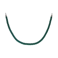 Канат плетеный оградительный 1.5м, cеребрянный наконечник, зеленый