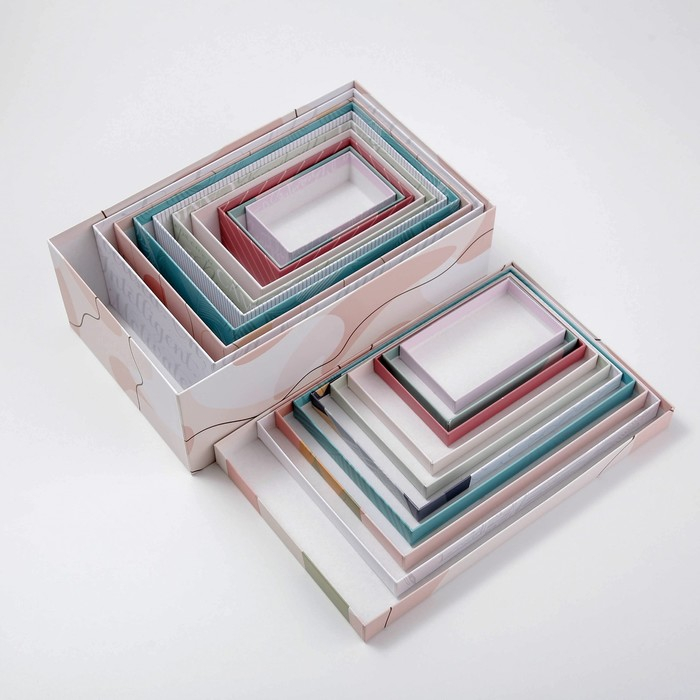 Набор коробок 10 в 1, упаковка подарочная, &laquo;GIRL&raquo;, 12 х 7 х 4 - 32.5 х 20 х 12.5 см