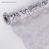 Клеёнка на стол &laquo;Узор&raquo;, ажурная, ширина 50 см, рулон 20 метров, толщина 0,4 мм