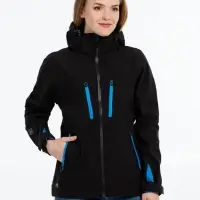 Куртка софтшелл женская Patrol черная с серым, размер XXL