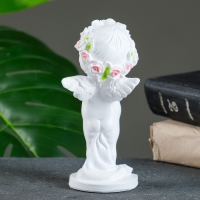 Фигура "Ангелочек с сердцем на подставке" 6х14см