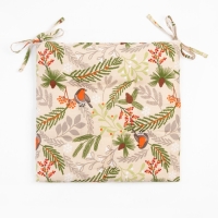 Сидушка на стул Доляна "Bullfinch" 42х42 см, 100% хлопок, рогожка 164 г/м2 Сидушка на стул Доляна "Bullfinch" 42х42 см, 100% хлопок, рогожка 164 г/м2