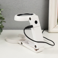 Лампа-лупа х7 для творчества LEDx6 от 3АAA+ USB линза d=5,5 см 2,6х9х19 см Лампа-лупа х7 для творчества LEDx6 от 3АAA+ USB линза d=5,5 см 2,6х9х19 см