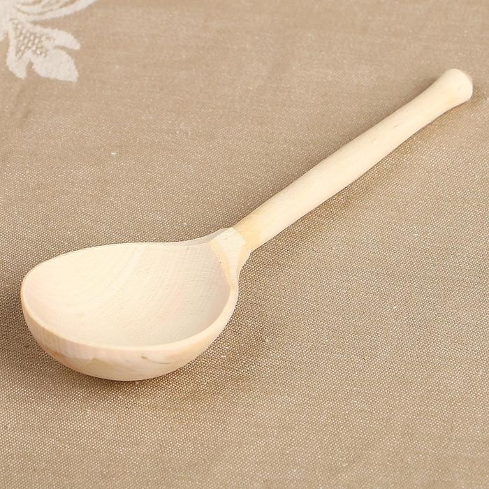 Ложка полубаская, без росписи, фрезерная, 19×6 см Ложка полубаская, без росписи, фрезерная, 19×6 см