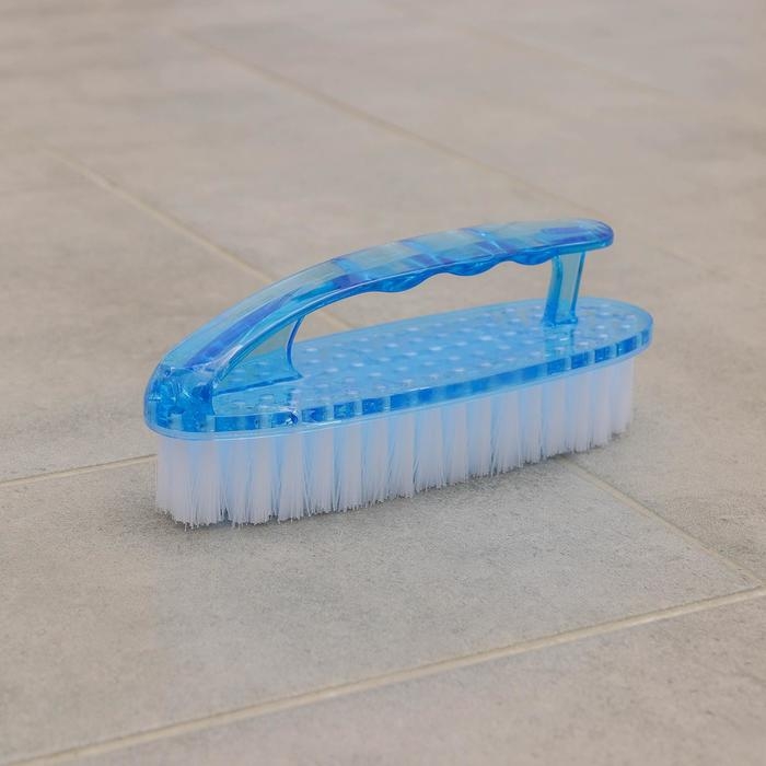 Щётка утюжок для уборки &laquo;Дельта&raquo;, 16&times;5&times;6 см, с ручкой, прозрачный пластик, цвет МИКС