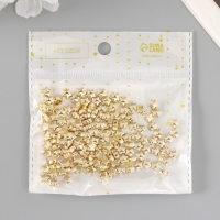 Бусины для творчества пластик "Звёзды" набор 150 шт золото 0,6х0,6х0,4 см Бусины для творчества пластик "Звёзды" набор 150 шт золото 0,6х0,6х0,4 см