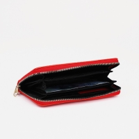 Кошелёк на молнии, цвет красный Кошелёк на молнии, цвет красный