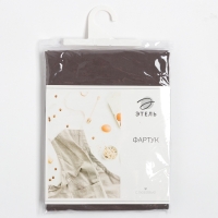 Фартук Этель Kitchen 60х70 см, цв. серый, 100% хл, саржа 220 г/м2 Фартук Этель Kitchen 60х70 см, цв. серый, 100% хл, саржа 220 г/м2