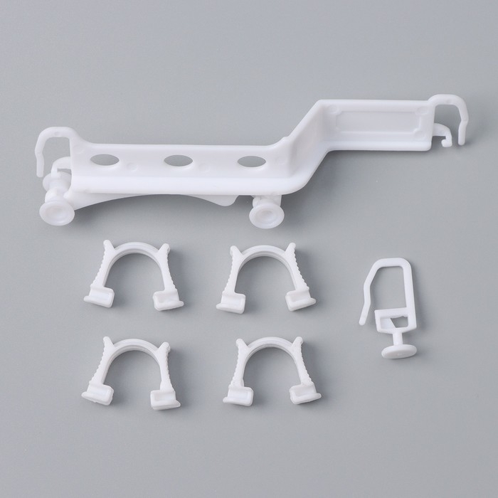 Карниз двухрядный, &laquo;Ультракомпакт. Лабиринт&raquo;, 200 см, с декоративной планкой, цвет белый