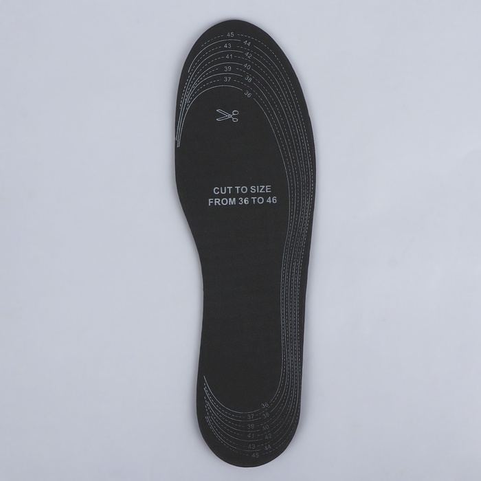 Стельки для обуви, универсальные, с массажным эффектом, р-р RU до 46 (р-р Пр-ля до 46), 29 см, пара, цвет серый