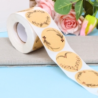 Наклейки крафт в рулоне &laquo;Рамки&raquo;, 100 шт, 5 х 5см