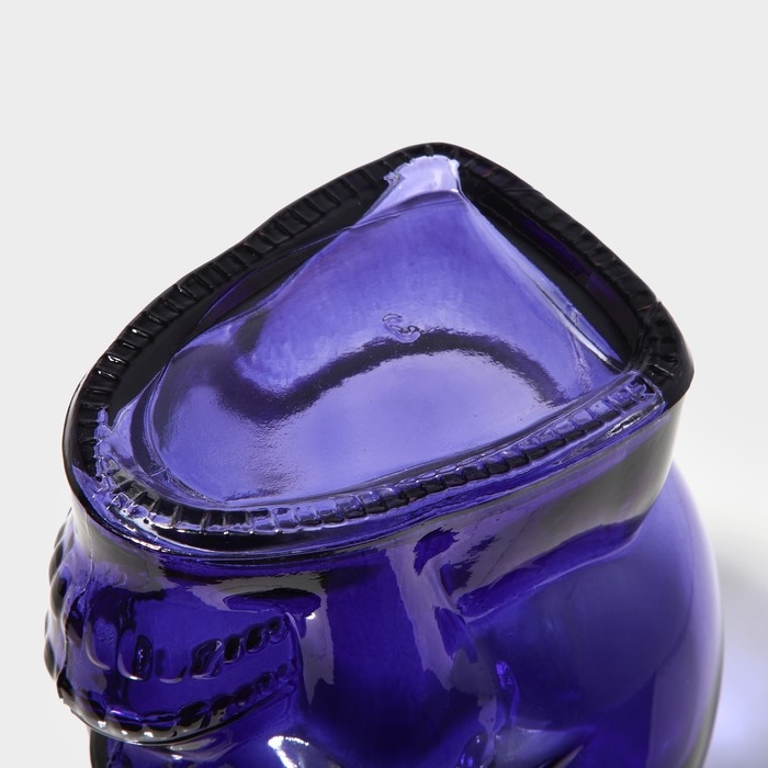 Бутылка стеклянная &laquo;Череп&raquo;, 0,77 л, цвет фиолетовый