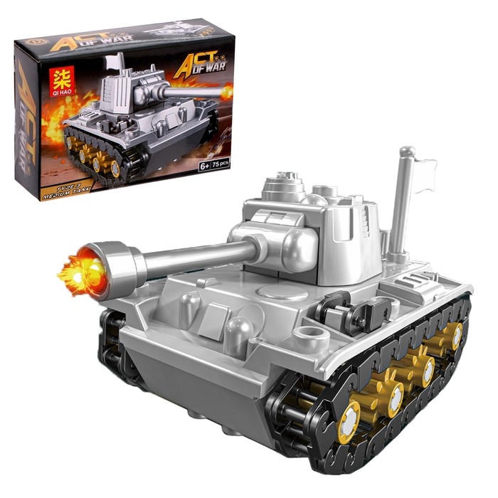 Конструктор блочный &laquo;Танки&raquo;, 6 видов, МИКС