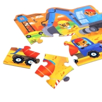 Фигурные пазлы 4 в 1 «Транспорт», 9, 12, 15, 20 элементов Фигурные пазлы 4 в 1 «Транспорт», 9, 12, 15, 20 элементов