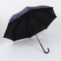 Зонт - трость полуавтоматический &laquo;Вишня&raquo;, эпонж, 8 спиц, R = 51/60 см, D = 120 см, цвет МИКС