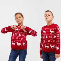 Джемпер вязаный детский KAFTAN "New Year" размер 34 (122-128 см) Джемпер вязаный детский KAFTAN "New Year" размер 34 (122-128 см)