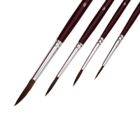 Набор кистей Пони 4 штуки Erich Krause, круглые № 2, 4, 6, 8, в блистере Набор кистей Пони 4 штуки Erich Krause, круглые № 2, 4, 6, 8, в блистере