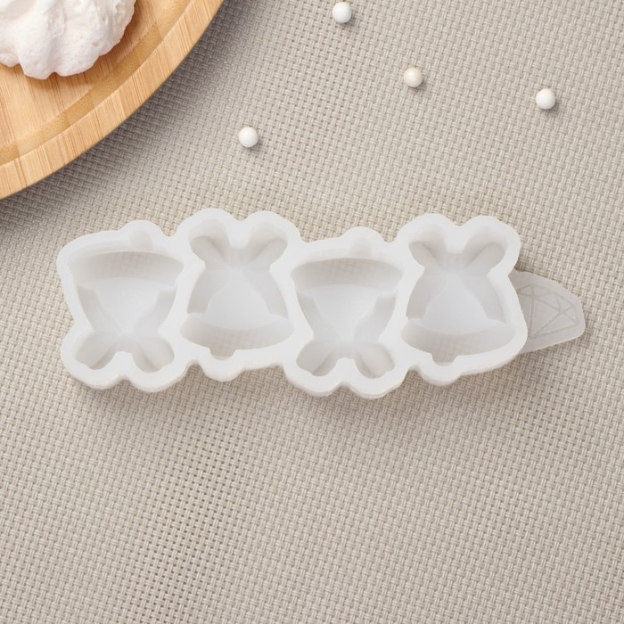 Силиконовый молд &laquo;Колокольчики&raquo;, цвет прозрачный