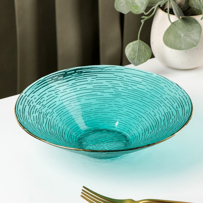 Салатник стеклянный &laquo;Фьюжн&raquo;, 600 мл, 20,5&times;5,5 см