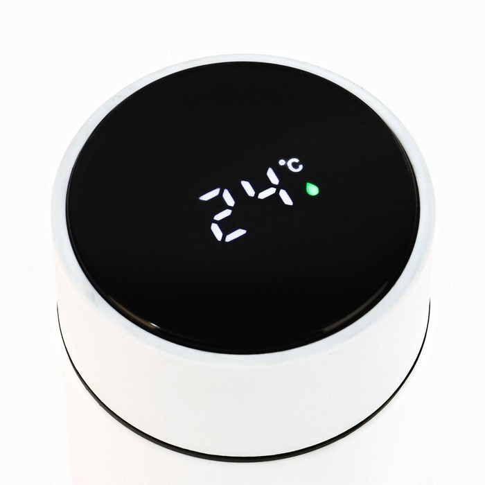 Термос, 500 мл, Basic Термос, 500 мл, Basic "Мастер К", с ситечком, с датчиком температуры, сохраняет тепло 10 ч