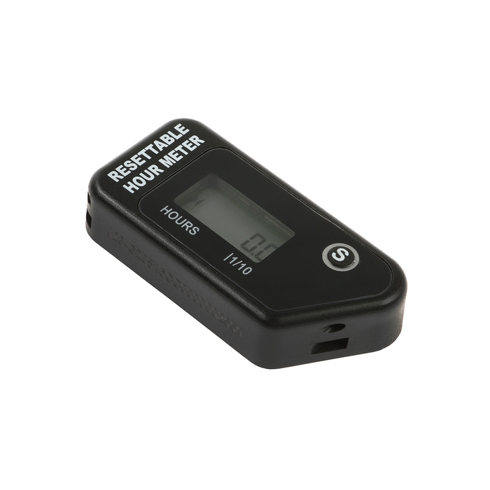 Счетчик моточасов, беспроводной, ЖК-дисплей, IP67, черный