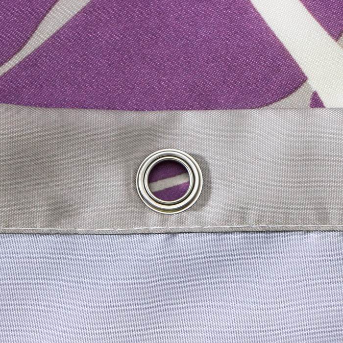 Штора для ванны Доляна «Большие цветы», 180×180 см, полиэстер, цвет сиреневый Штора для ванны Доляна «Большие цветы», 180×180 см, полиэстер, цвет сиреневый