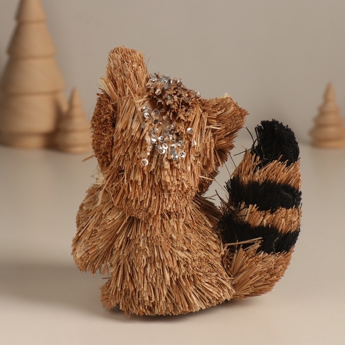 Декор Декор "Енотик с новогодними веточками" 7х10х11 см