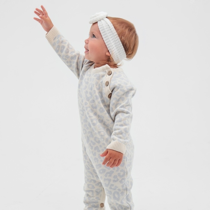 Повязка на голову Крошка Я &laquo;Бантик&raquo;, цв. белый, р-р 46-48