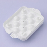 Форма для льда &laquo;Сфера&raquo;, 16&times;12 см, 13 ячеек, цвет белый